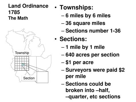 PPT - Land Ordinance 1785 The Math PowerPoint Presentation, free ...