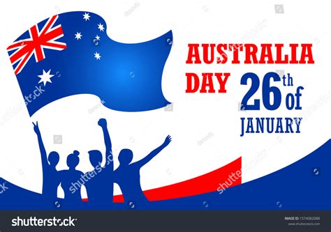 Australia Day January 26 Vector Illustration Stock Vector (Royalty Free ...