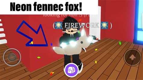 I made a neon fennec fox! |Adopt me| - YouTube