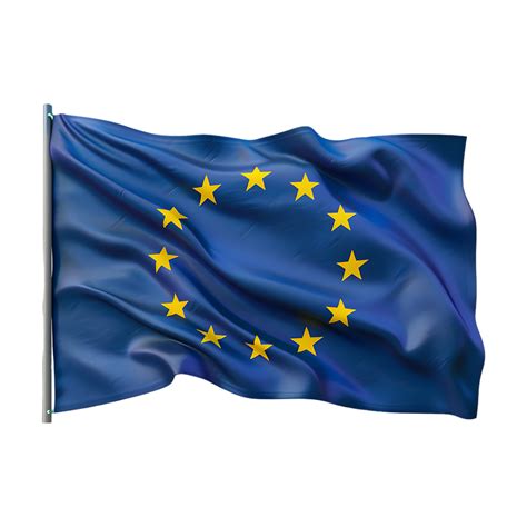 European Union Waving Flag on Transparent Background 46400293 PNG