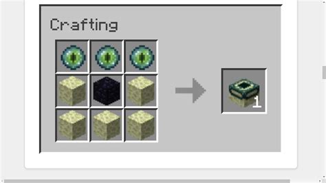 Craftable End Portal Frame! Minecraft Data Pack