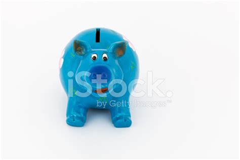 Blue Piggy Bank Stock Photo | Royalty-Free | FreeImages