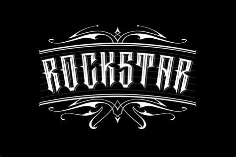 Rockstar (943301) | Tattoo | Font Bundles