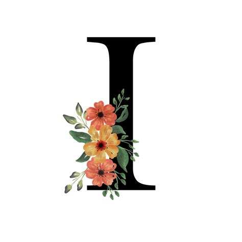 Floral Letter Alphabet 8549862 PNG