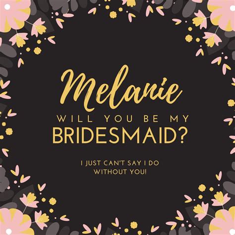 Will You Be My Bridesmaid Card Template