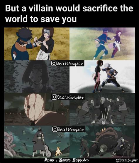 @DeathSnyder Anime : Naruto Shippuden But a villain would sacrifice the ...