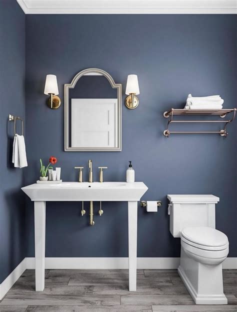 Shop our Bathroom Department to customize your Elegant Blue Bathroom with Gold Accents today at ...