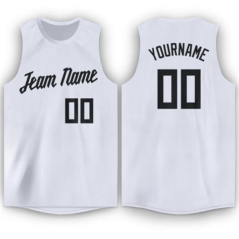 Custom White Black Round Neck Basketball Jersey – Fiitg