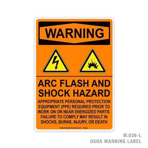 WARNING - ARC FLASH AND SHOCK HAZARD - APPROPRIATE PERSONAL PROTECTION EQUIPMENT (PPE) REQUIRED ...