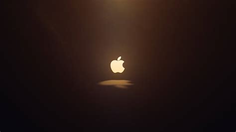 Download Glowing Apple Logo Macbook Air Wallpaper | Wallpapers.com