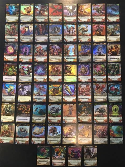 World of Warcraft COMPLETE LOOT CARD TCG SET - CODES ARE USED - all (60 ...