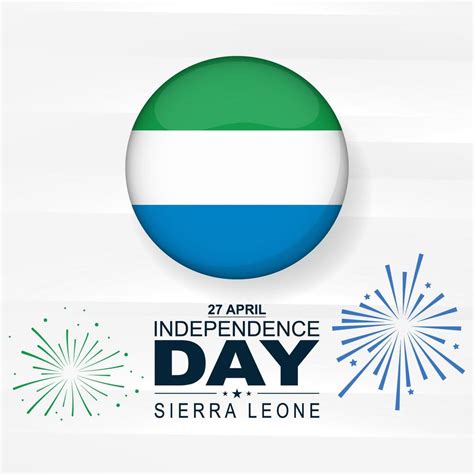 April 27 Sierra Leone Independence day. Sierra Leone map. Card, banner ...