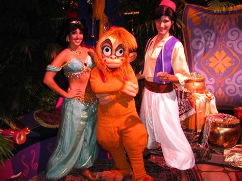 Jasmine, Aladdin and Abu at Mickey's Not-So-Scary Hallowee… | Flickr