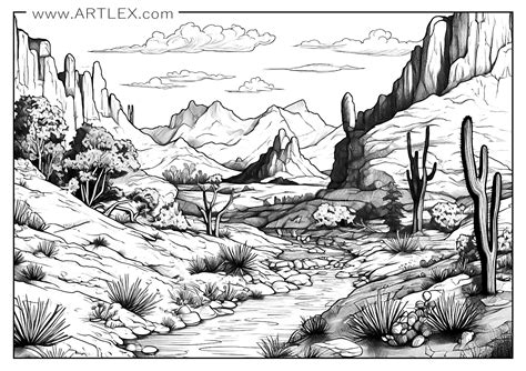 9 of the Best Landscape Coloring Pages (Free + Printable) - Artlex