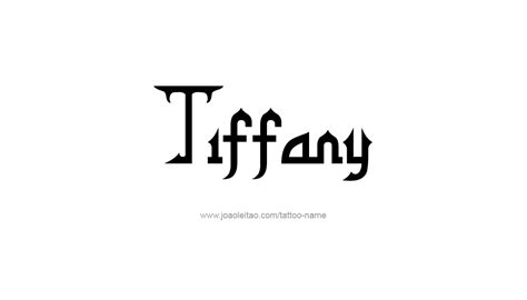 Tiffany Name Tattoo Designs