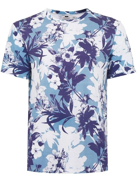 Blue Hawaii Print T-Shirt | T shirt vest, Cheap t shirts, Topman