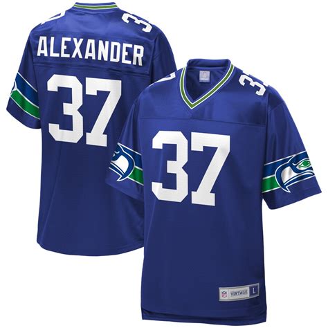 Men's Seattle Seahawks Shaun Alexander NFL Pro Line Royal Retired Team ...