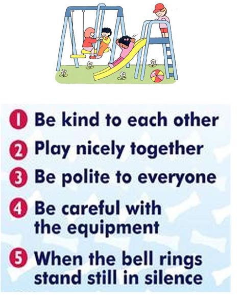 Playground And Recess Safety Rules Posters | Teaching Safety - Lesson Plans Learning