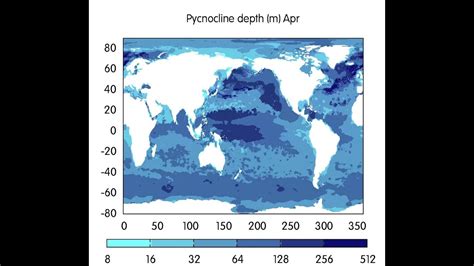 Seasonal Ocean Pycnocline Depth - YouTube