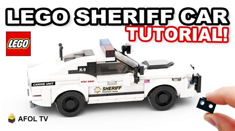 LEGO Advanced Sheriff K-9 Unit Police Car (Tutorial!) - Detailed 6 Wide Build! - YouTube