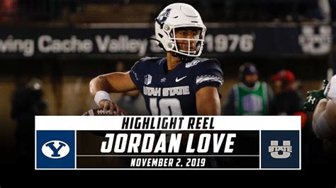 Jordan Love Highlights: BYU vs. Utah State (2019) | Stadium - YouTube