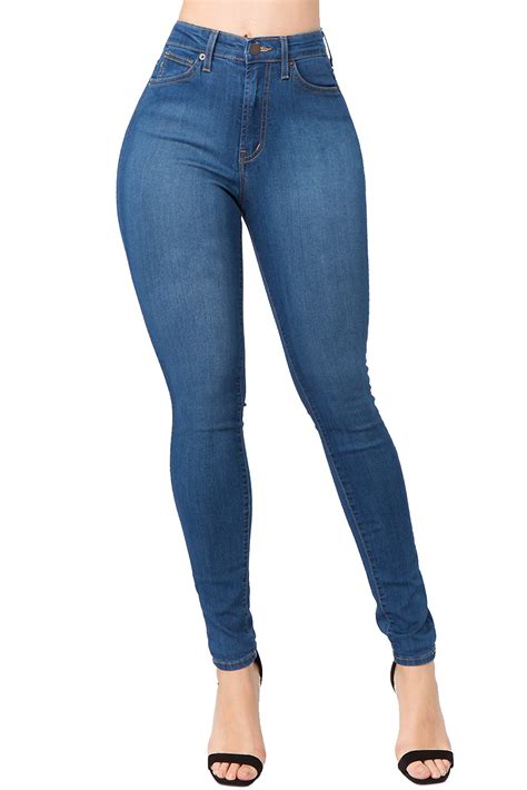 Women's High Waist Super Stretch Skinny Denim Jeans • Denim Fit