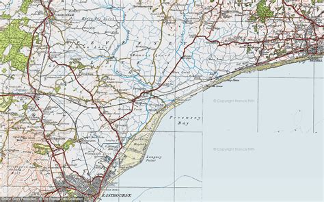 Historic Ordnance Survey Map of Pevensey Bay, 1920