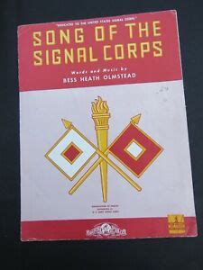 "Song Of The Signal Corps" 1943 WWII Vintage Sheet Music | eBay