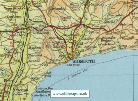 Sidmouth Map