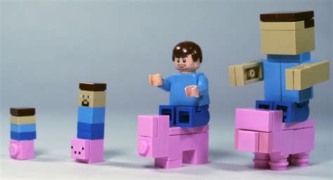 Riding Pigs (LEGO Minecraft) | See how to build the pigs: ww… | Flickr