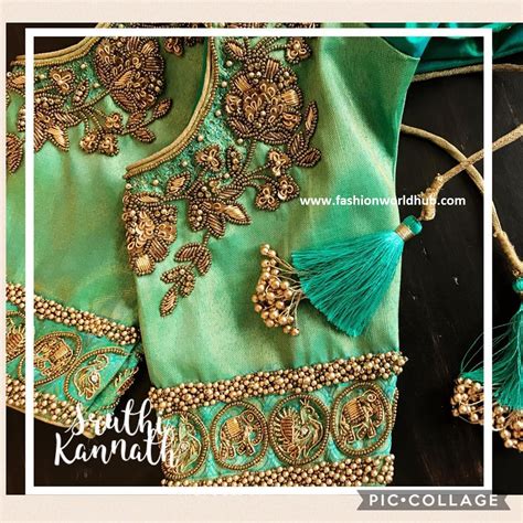 Heavy Aari Work Designs for pattu sarees | Fashionworldhub