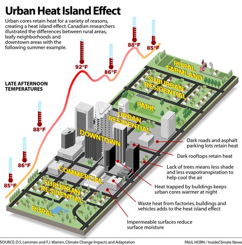 Infographic: The Urban Heat Island Effect - Inside Climate News