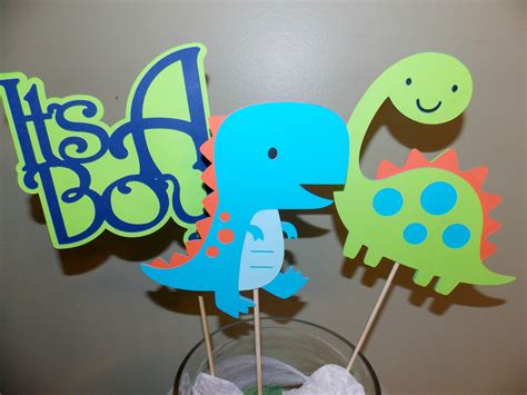 Dinosaur Baby Shower Centerpieces / Baby Dino Dinosaur Centerpiece Baby Shower - You could use a ...