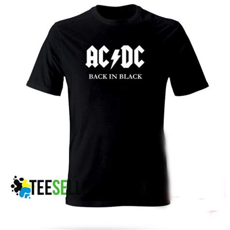 AC DC BACK IN BLACK T-shirt Adult Unisex