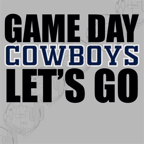 Cowboys Game Day PNG & SVG - Etsy