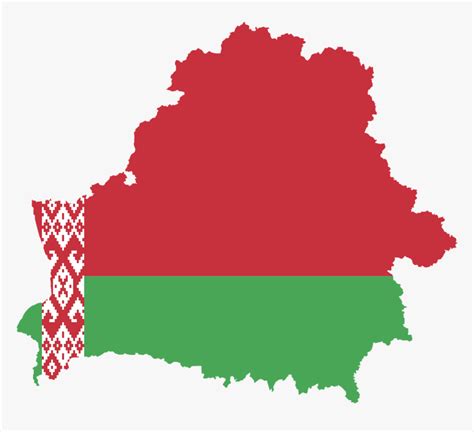 Belarus Flag And Map, HD Png Download , Transparent Png Image - PNGitem