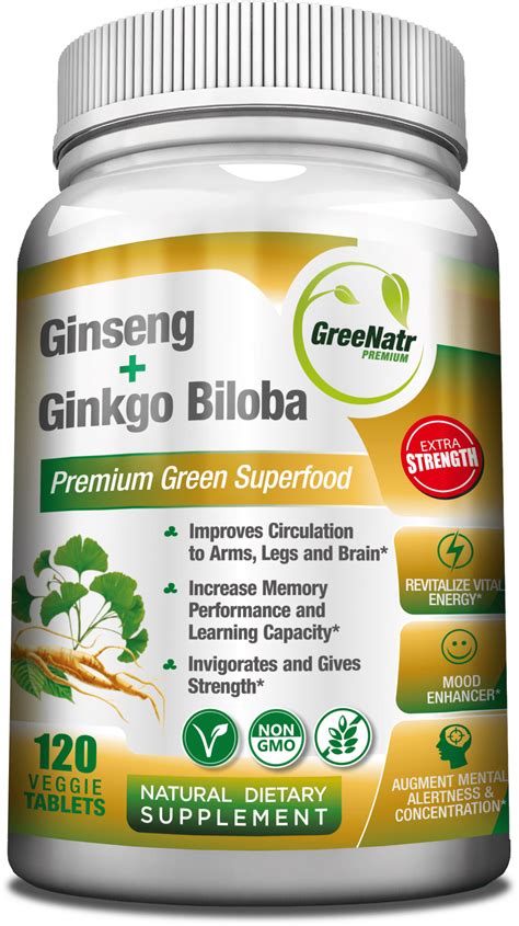 Panax Ginseng + Ginkgo Biloba - Walmart.com - Walmart.com