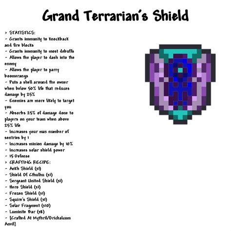 My idea for a combination of all major shields : Terraria