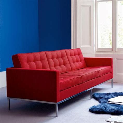 Knoll 3-Seat Sofa in Cashmere Wool|replica Florence Knoll 3 Seater Sofa