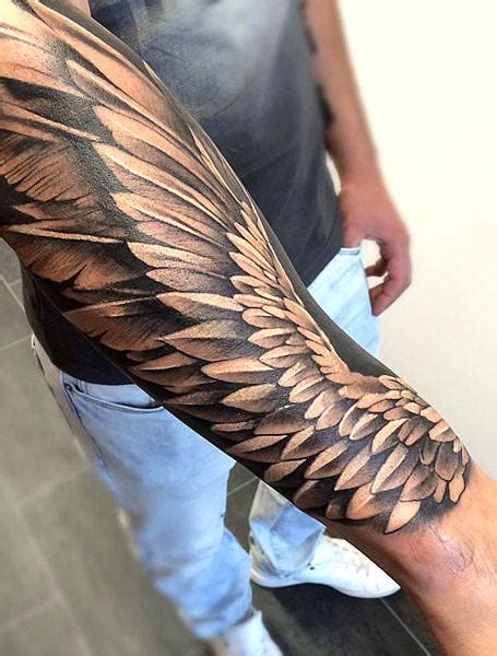 20 Cool Angel Wing Tattoos for Men in 2024 - The Trend Spotter