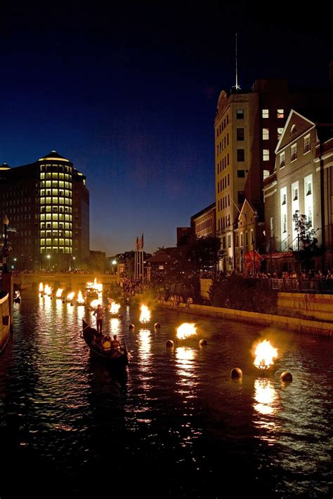 WaterFire Lights Up The Night In Providence Rhode Island