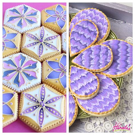 Haniela's: 50 Shades of Purple Marbled Cookies