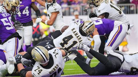 Alvin Kamara by the numbers against Minnesota