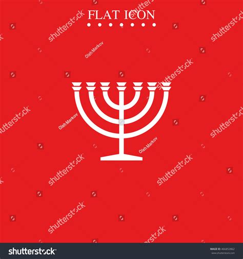 Menorah Symbol Stock Vector (Royalty Free) 466852862 | Shutterstock