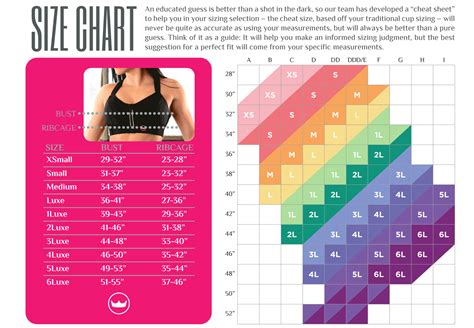 Shefit Custom Adjustable Sports Bra Size Chart | Bra size charts, Bra ...