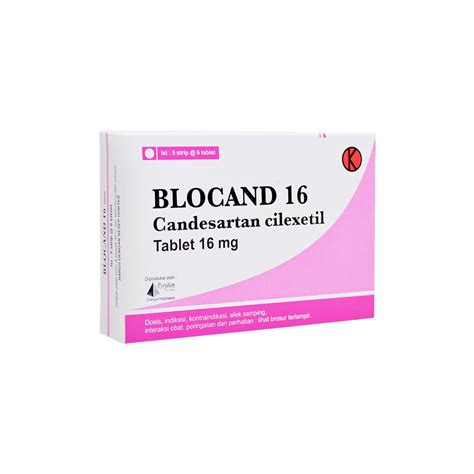 Blocand 8 & 16 Tablet - PT Pyridam Farma Tbk.