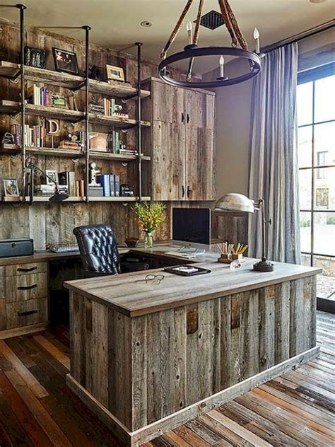 45 amazing rustic home office furniture ideas (4 | Rustic home offices, Rustic house, Home ...