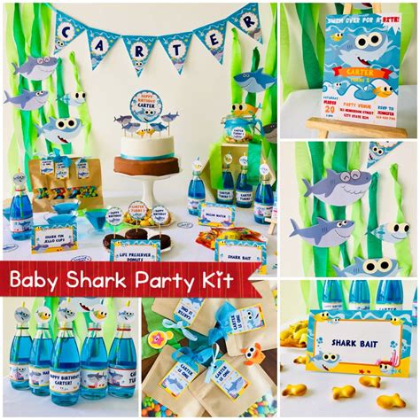 Baby Shark Birthday Party Bundle | Baby Shark Party Supplies | POPSUGAR Family Photo 8