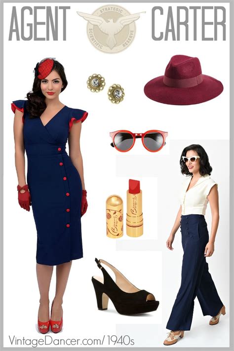 Agent Peggy Carter Costume, Dresses, Hats