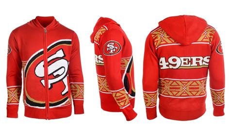 NFL Men's Zip Hoodie Sweaters | Groupon